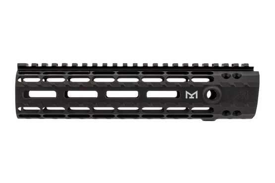 Aero Precision Enhanced Gen 2 M-LOK handguard features a black anodized finish